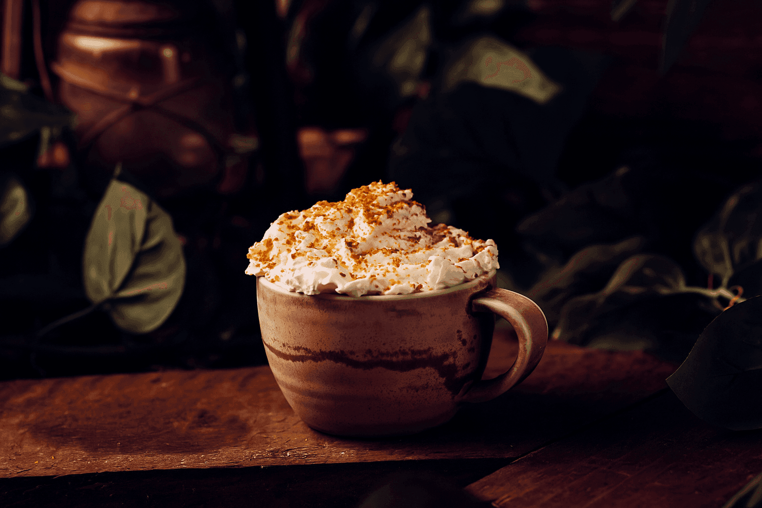 A pumpkin spiced latte at Treetop Golf